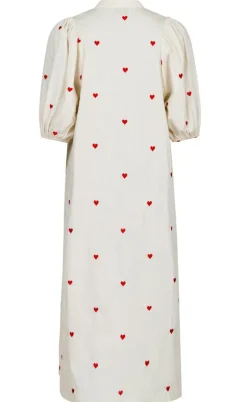 Neo Noir Kjole - Verossa Hearts - Creme