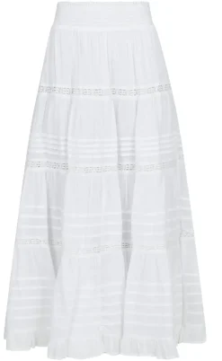Neo Noir Nederdel - Felicia S Voile - White
