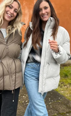 Neo Noir Puffer Jakke - Mayra - Ivory