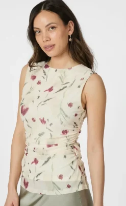 Neo Noir Top - Liblana Artist Mesh - Creme
