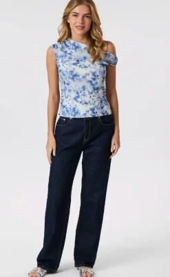 Neo Noir Top - Peri Mesh - Light Blue