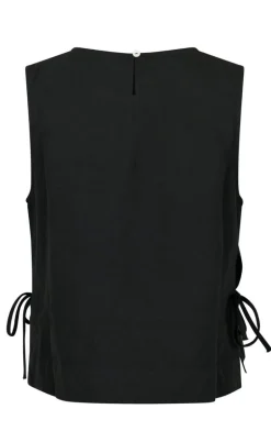 Neo Noir Top - Svetlana Linen - Black