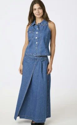 Neo Noir Top - Sylvie - Blue