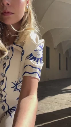 Noella Bluse - Kealy - Chana Blue Print