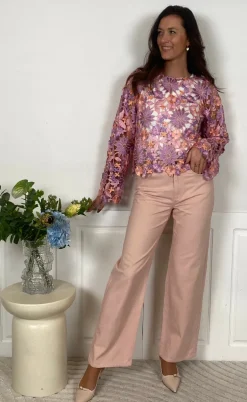 Noella Bluse - Kezzie - Lilac Mix