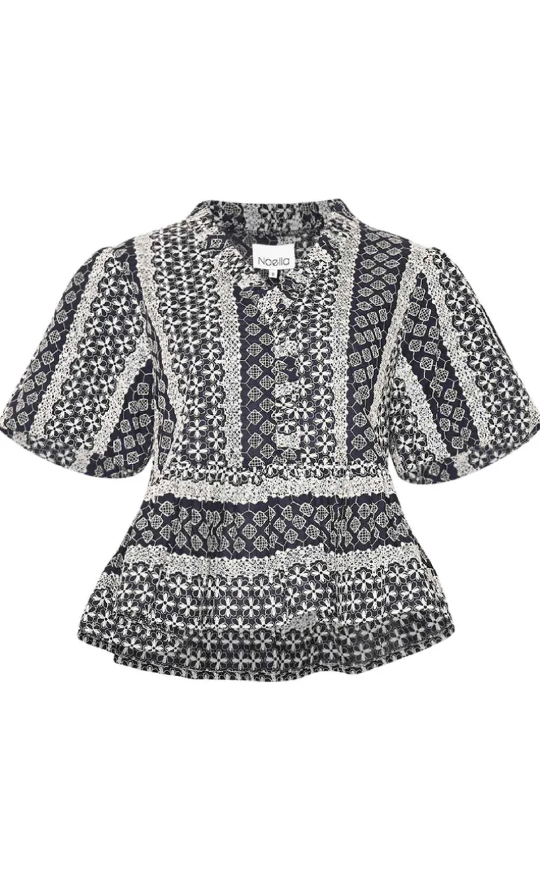 Noella Bluse - Lorraine - Navy Sugar