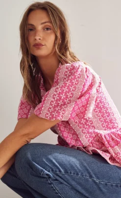 Noella Bluse - Lorraine - Pink Sugar