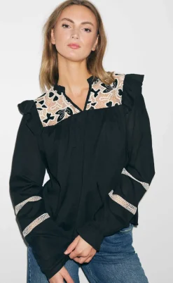 Noella Bluse - Salba - Black