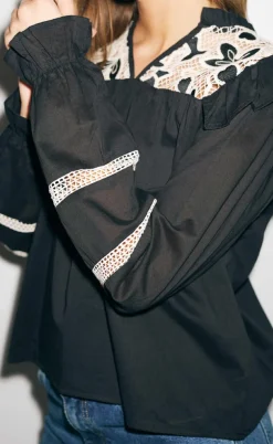 Noella Bluse - Salba - Black