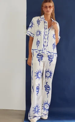 Noella Bukser - Kimona - Chana Blue Print