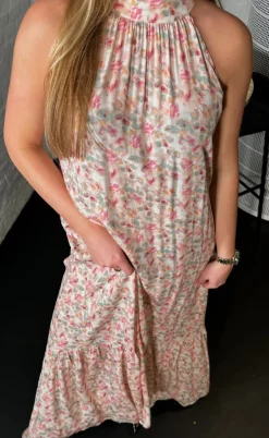 Noella Kjole - London - Cinthia Pink Print