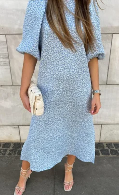 Noella Kjole - Reno Pastis Long - Light Blue