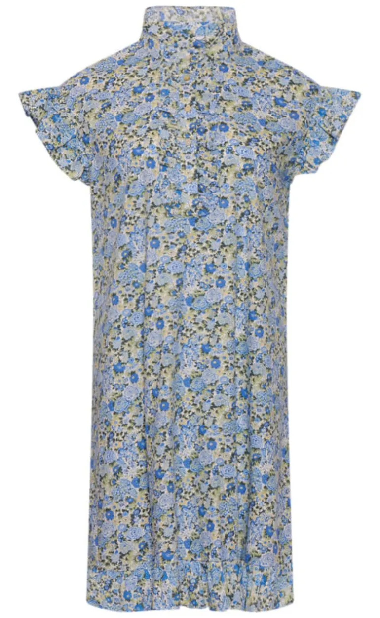 Noella Kjole - Sally - Blue/Yellow Flower