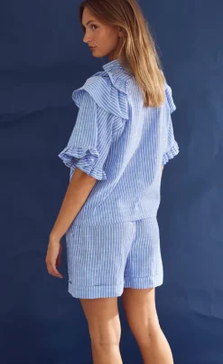 Noella Shorts - Letty - Blue Stripe