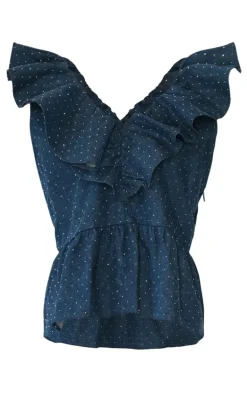 Noella Top - Louisa - Blue Wash