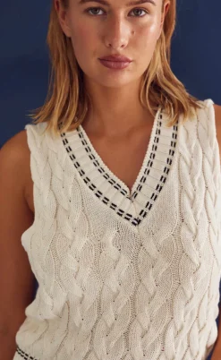 Noella Vest- Gio Knit - Ivory