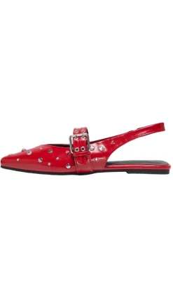 ONLY Ballerinaer - Laura - High Risk Red