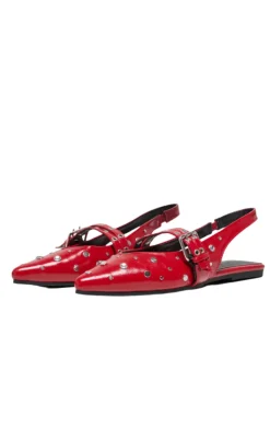 ONLY Ballerinaer - Laura - High Risk Red