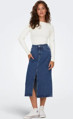 ONLY Bluse - Lea Deep 2 Ways - Cloud Dancer