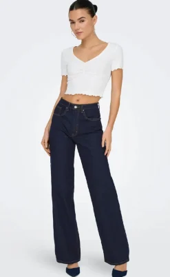 ONLY Bukser - Juicy - Dark Blue Denim