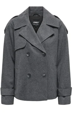 ONLY Jakke - Maisy Wool Life - Dark Grey Melange