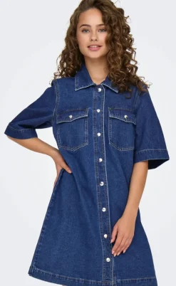 ONLY Kjole - Belle - Dark Blue Denim