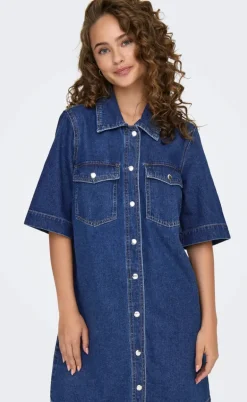 ONLY Kjole - Belle - Dark Blue Denim