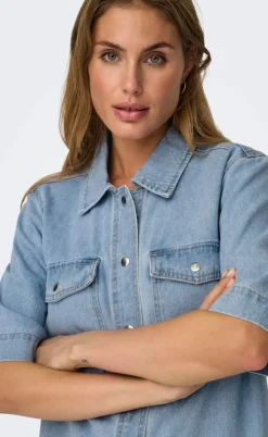 ONLY Kjole - Belle - Light Blue Denim