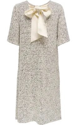 ONLY Kjole - Bex - Silver Sequins
