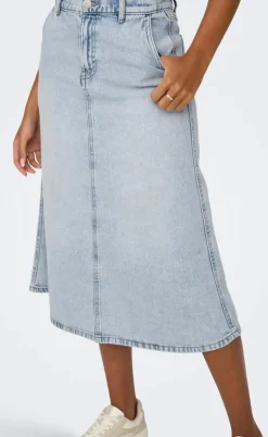 ONLY Nederdel - Mindy - Light Blue Denim