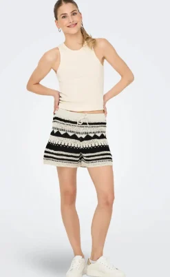 ONLY Shorts - Merida Life - Ecru Black