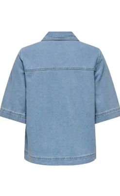 ONLY Skjorte - Belle - Light Blue Denim