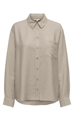 ONLY Skjorte - Lino - Grey