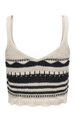ONLY Top - Merida Life - Ecru Black