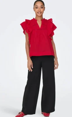 ONLY Top - Sunny - High Risk Red