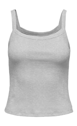 ONLY Top - Vira - Light Grey Melange