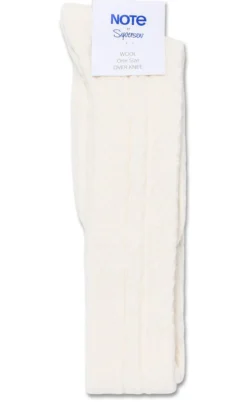 Oroblu Strømper - Woman Wool Cable Over Knee - Off White