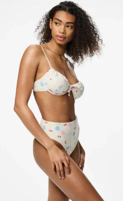 Pieces Bikini Underdel - Lippa - Cloud Dancer/Doodle