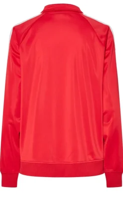 Pieces Bluse - Grace Zip - High Risk Red/Pink A Boo Stripe
