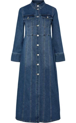 Pieces Kjole - Femma - Medium Blue Denim