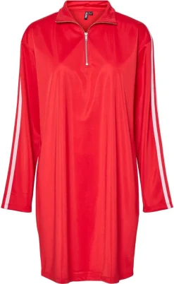 Pieces Kjole - Grace - High Risk Red/Pink A Boo Stripe