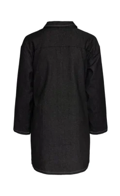 PIECES Kjole - Shirley Short Denim - Black Denim