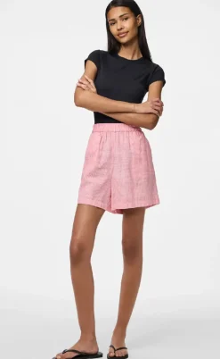 Pieces Shorts - Apia - Pink Lemonade/Bright White