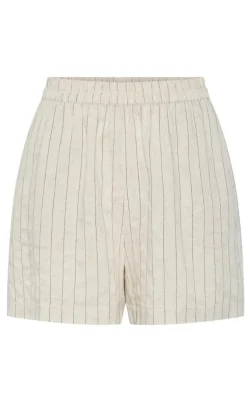 Pieces Shorts - Pia - Birch/Black