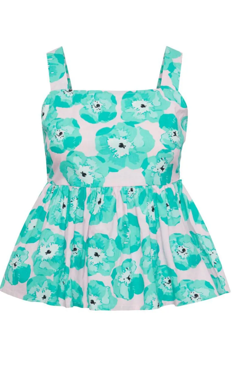 Pieces Top - Khalia - Electric Green