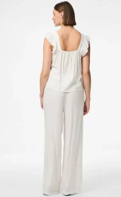 Pieces Top - Pia - Bright White