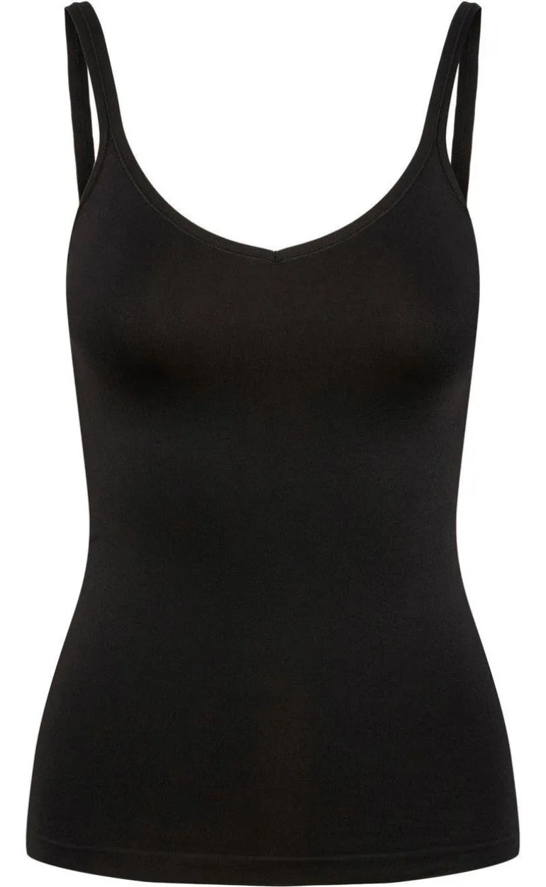 Pieces Top - Plain - Black