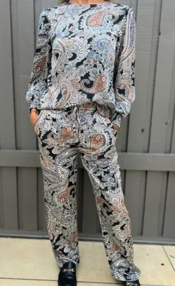 Say INA Copenhagen Bluse - Chili - Paisley Night