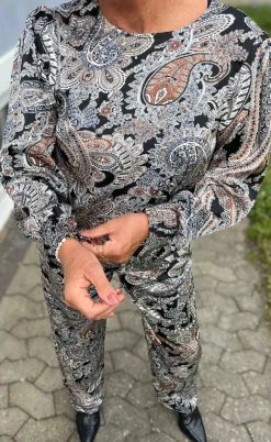 Say INA Copenhagen Bluse - Chili - Paisley Night