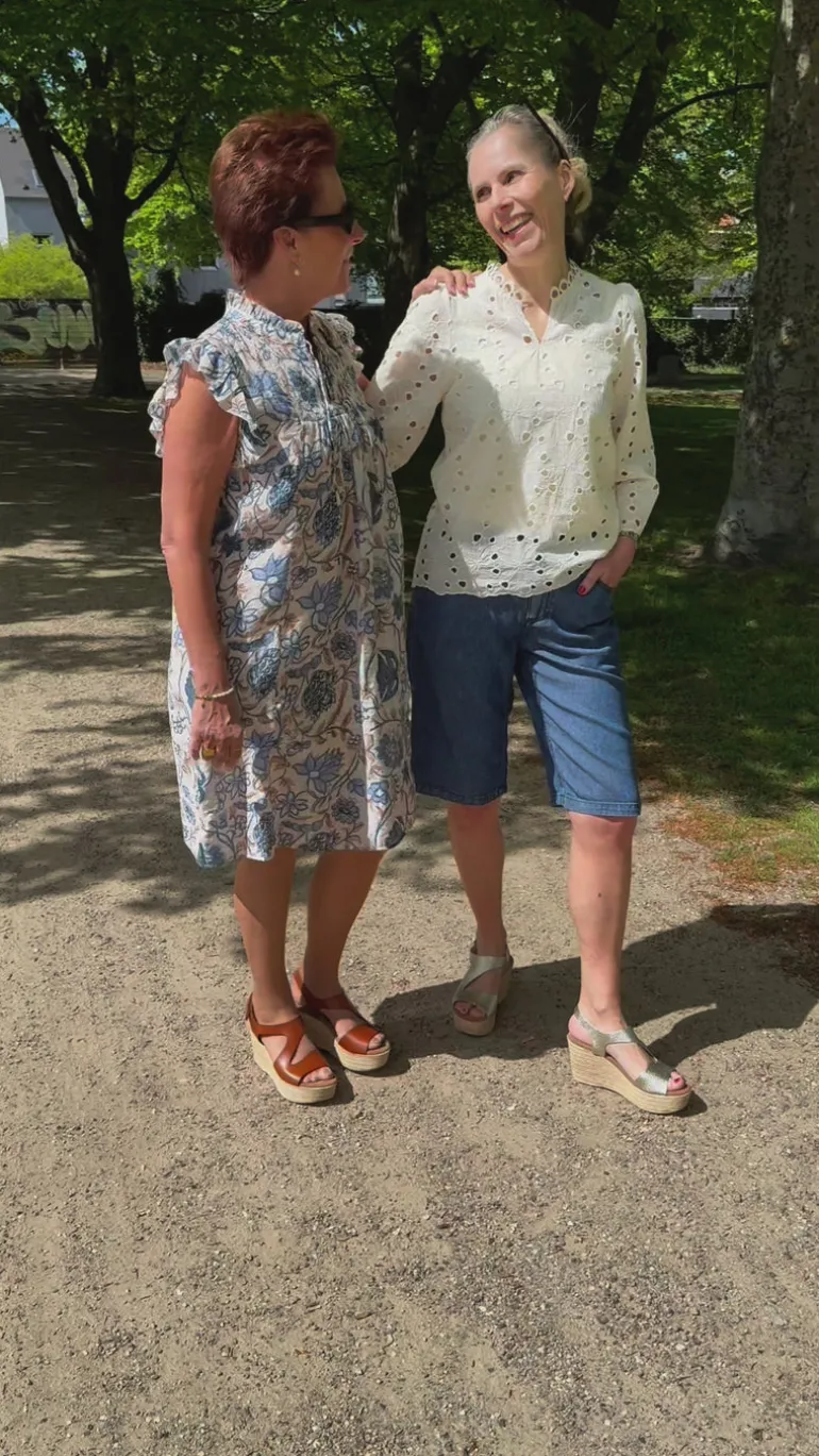 Say INA Copenhagen Bluse - Milla - Blue Lace
